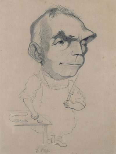 Eugene Scribe (1791-1861) from a Photograph by Nadar by Claude Monet